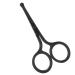 Nose Hair Scissors Rounded Tip Facial Eyebrow Beard Trimmer with Large Finger Hole Stainless Steel for Nose Hair Grooming