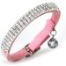 CHUKCHI Cat Collar - Soft Velvet Adjustable with Bell for Small Dogs & Cats | Black & Pink - Buy Online on GoSupps.com