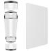Double Sided Nail Art Stamper, Clear Silicone Stamping Jelly with Scraper, Transparent Visible Body, No Misplacement for DIY Nail Decor