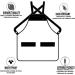King Midas Empire Bandana Barber Cape & Apron Set - Professional Hair Cutting Apron & Cape for Men - Snap Closure Hair Proof Red Combo - Buy Online on GoSupps.com