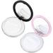 FRCOLOR 4 Sets Powder Puff Storage Box | Blusher & Foundation Case | DIY Makeup Powder Organizer | Portable Empty Powder Cases in Pink & Black - 7.5x7.5x1cm - Buy Online on GoSupps.com