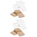 FRCOLOR 400 STK Wax Paper Waxhols Wax roller set Wax stripes Hair removal hair remover wooden wax sticks wooden sticks Face wax strips Wax removal stencil wooden