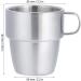 Topyond 304 Stainless Steel Double-Layer Coffee Cup - 300ml Mug with Handle for Camping & Everyday Use | Durable & Versatile - Buy Online on GoSupps.com