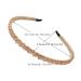 Sleek Crystal Rhinestone Headbands - 4 Pack for Women and Girls - Buy Online on GoSupps.com