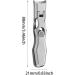 Nail Clippers with Catcher Wide Jaw Opening Anti Splash Nail Clippers Nail Cutter with Sharp Curved Cutter and Storage Box Beauty Supplies - Buy Online on GoSupps.com