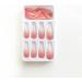 JUSTOTRY 24 Pcs Gradient Pink Almond Short False Nails Solid Nude Press on Nails Pattern Glossy Fake Nails Short Design Oval French Medium Stick on Nails for Women and Teens Nails Art 26pink&solid3 - Buy Online on GoSupps.com