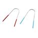 Vtrem Tongue Scraper 2 Pack - Stainless Steel Tongue Cleaner Reusable Dental Scrapers for Bad Breath (Blue & Red) - International Shipping Available - Buy Online on GoSupps.com