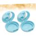 POPETPOP 1 Set 2pcs Loose Powder Container Empty Loose Powder Case Powder Puff Highlight Tool Jar 6.1x6.1cm Blue - Buy Online on GoSupps.com