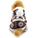 Ranphy Soft Velvet Dog & Cat Hooded Sweater - Reindeer Pattern Jumpsuit for Small Dogs & Puppies - M Size (25cm Back 37cm Chest) - Perfect for Male & Female Pets - Buy Online on GoSupps.com