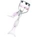 Teksome Small Eyelash Curler Small Fish Tail Shape Eye Curler with Comb Teeth Beautiful Ergonomic Portable Eyelash Tools Makeup Supplies for Girls Women Females Ladies A4 Chrome Plated With Pink Comb Pink Mermaid Hand - Buy Online on GoSupps.com