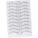 Mikinona Scale Ruler 10pcs Set Makeup Ruler Microblading Eyebrow Ruler Eyebrow Guide Measure Tool Stickers Make up Makeup Gadgets - Buy Online on GoSupps.com