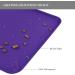 Reopet Silicone Pet Feed Mats - Waterproof Dog & Cat Mats with Elevated Edges 87x57 cm (1-Pack) Purple - Ideal for Mess-Free Feeding - Buy Online on GoSupps.com