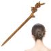 FERCAISH Peach Wood Hair Pins Chinese Hair Sticks Wooden Hair Sticks Vintage Hairpin Long Hair Clips for Women Girls Hair DIY Accessories 1 Piece