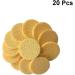 Exceart Reusable Facial Cleaning Sponges - 20 Pack Washable Makeup Pads | Eco-Friendly Cotton Pads for Showering & Skincare - 6x6 cm Yellow - Buy Online on GoSupps.com
