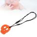 JTLB Silicone Baby Bite Ring - Safe Chewing & Teething Toy for Infants | Calming Orange Skull Necklace - Buy Online on GoSupps.com