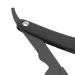 Men's Folding Razor - Classic Manual Straight Edge Hairdressing Tool | Professional Stainless Steel (Black) - Buy Online on GoSupps.com