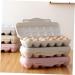 2pcs Rabbit Food Dispenser Plastic Eggs Deviled Egg Holder Egg Tray Egg Carton Drawer re-usable Grey 30x15cm - Buy Online on GoSupps.com