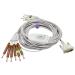 Compatible ECG/EKG cable for Schiller AT1 AT2 AT2 Licht AT2 Plus AT4 10 lines 9.8 FT IEC Banana 4.0mm FDA/CE approved SK1222B