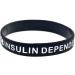 Set of 5 Type 1 Diabetes Silicone Bracelets - Insulin Dependent Diabetic Awareness Wristbands - Buy Online on GoSupps.com