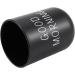 Vadillo 2X Home Bathroom Toothbrush & Toothpaste Holder - Round PP Drinking Glass & Tooth Mug for Travel & Camping - Black - Buy Online on GoSupps.com