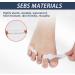 YUTTTPL 8 Pcs Toe Separators with 2 Loops Big Toe 2 Little Toe Corrector Toe Straighteners Hallux Valgus Correction Gel Toe Separator for Bunion Pain and Overlapping Toe Reduce Pain and Rubbing - Buy Online on GoSupps.com