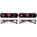 BEZAX 2 PCS Reading Glasses for Elderly with High Definition Diamond Frame Glasses