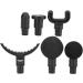 6 Piece Fascia Gun Massager Replacement Head Set | Ball U T-Shape & Round Heads for Ultimate Body Massage - Buy Online on GoSupps.com