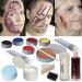 Halloween make-up professional set to make up opened torn gaping wounds and burns