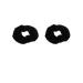 2 Pieces Velvet Hair Scrunchies Black Elastics Scrunchy Bobbles Soft Hair Bands Hair Ties