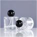 Cylindrical Refillable Perfume Bottle - 30ml Transparent Glass Spray for Travel | Portable Makeup Perfumery (Silver Ball - Buy Online on GoSupps.com