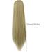 Ponytail Extension 22" Long Straight Wig Claw Clip Ponytail Extension Heat-Resisting Synthetic Fake Hair Pieces Diy Haircut for Women Girls Short and Less Hair (Blonde-27/613) - Buy Online on GoSupps.com