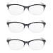 One Power Auto Focus Readers Blue Light Blocking Reading Glasses Vision Focus Auto Adjust Anti Glare Eyeglasses .5-2.5x Strength Pack of 3