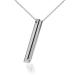 Breathing Necklace for Women Anxiety Relief Necklace Stainless Steel Mindful Breathe Necklace Breathe Easy Necklace for Meditation Silent Axiety Whistle Necklace for Calming Down Silver