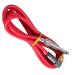 Power Supply Line with Silicone Alloy 90. Degree 1.85m Clamp Cable Red