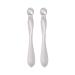 Minkissy Eye cream application glandors 2 pieces of face-and-eye scooter massage spatula eye care applicator sticking stick for the facial massage (silver)