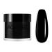 Aokitec Dip Powder Classic Black Color, Nail Dipping Powder French Powder Pro Collection System Nail Art Starter Manicure Salon DIY at Home, Odor-Free&Long-Lasting, No Needed Nail Lamp Curing, 1 Oz