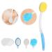 Buy Multifunctional Foldable Shower Brush - 4 in 1 with Luffa Head & Storage Bag | International Shipping Available - Buy Online on GoSupps.com