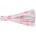 Lipodo 3 in 1 Dots Children's Headband Children's Bandana Headband Hairband Women/Children - Spring-Summer 53-56 white-pink