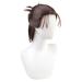 PRIOUTZ wig for Eren Jaeger cosplay short dark brown hair
