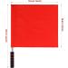GANAZONO 2Pcs Stainless Steel Referee Flag Set - Red Flag with Sponge Handle for Soccer, Volleyball, Football, Track - Official Linesman Performance Flag - Buy Online on GoSupps.com