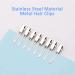 60 Pcs Metal Duck Billed Hair Clips for Women Styling - Silver Hairdressing Clips for Salon & DIY - Gingbiss 1.77 - Buy Online on GoSupps.com
