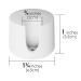 Linkidea Ceramic Shaving Razor Stand for Fusion 5 Proshield Proglide Mach 3 - White - Buy Online on GoSupps.com