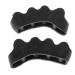 Silicone Toe Separators for Nail Art | Pedicure Relaxing Toes - 1 Pair (Black) | International Shipping Available - Buy Online on GoSupps.com