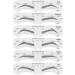 Artocct Eyebrow Template Kit - 6 Pairs Reusable Eyebrow Formers for DIY Makeup - Perfect for Beginners | International Shipping - Buy Online on GoSupps.com