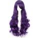 ColorfulPanda 32inch Long Curly Dark Purple Wig for Women - Heat Resistant Synthetic Wigs for Cosplay, Halloween, Party - Buy Online on GoSupps.com