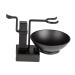 Minkissy 2st razor holder made of stainless steel men shaving set shaving set shallow cup of razor shell kit razor brush stand shavers and brushes stand with bowl shaving cream man man