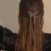 Myhiju Butterfly Tassel Hair Clips - Black Pearl Rhinestone Hair Accessories for Women - Buy Online on GoSupps.com