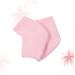 Healeved Feet Heel Socks Gelt Hand Muffs Cracked Heels Moisturizing Socks Round Playing Mat Spa Gloves Dry Heels Socks Gel Gloves and Socks Men and Women Casual Socks Absorb Sweat Pink