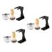 Minkissy 3 sets Razieted suits for men shaving brushes shaving brush holder metal shaving razor shell shaving stand and bowl weary shaving cup suite acrylic multi -purpose man
