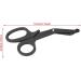 JECTSE Military Emergency Rescue Scissors | Stainless Steel EMT First Aid Trauma Scissors for Flat Cutting & Versatile Use | Durable Black Design  - Buy Online on GoSupps.com